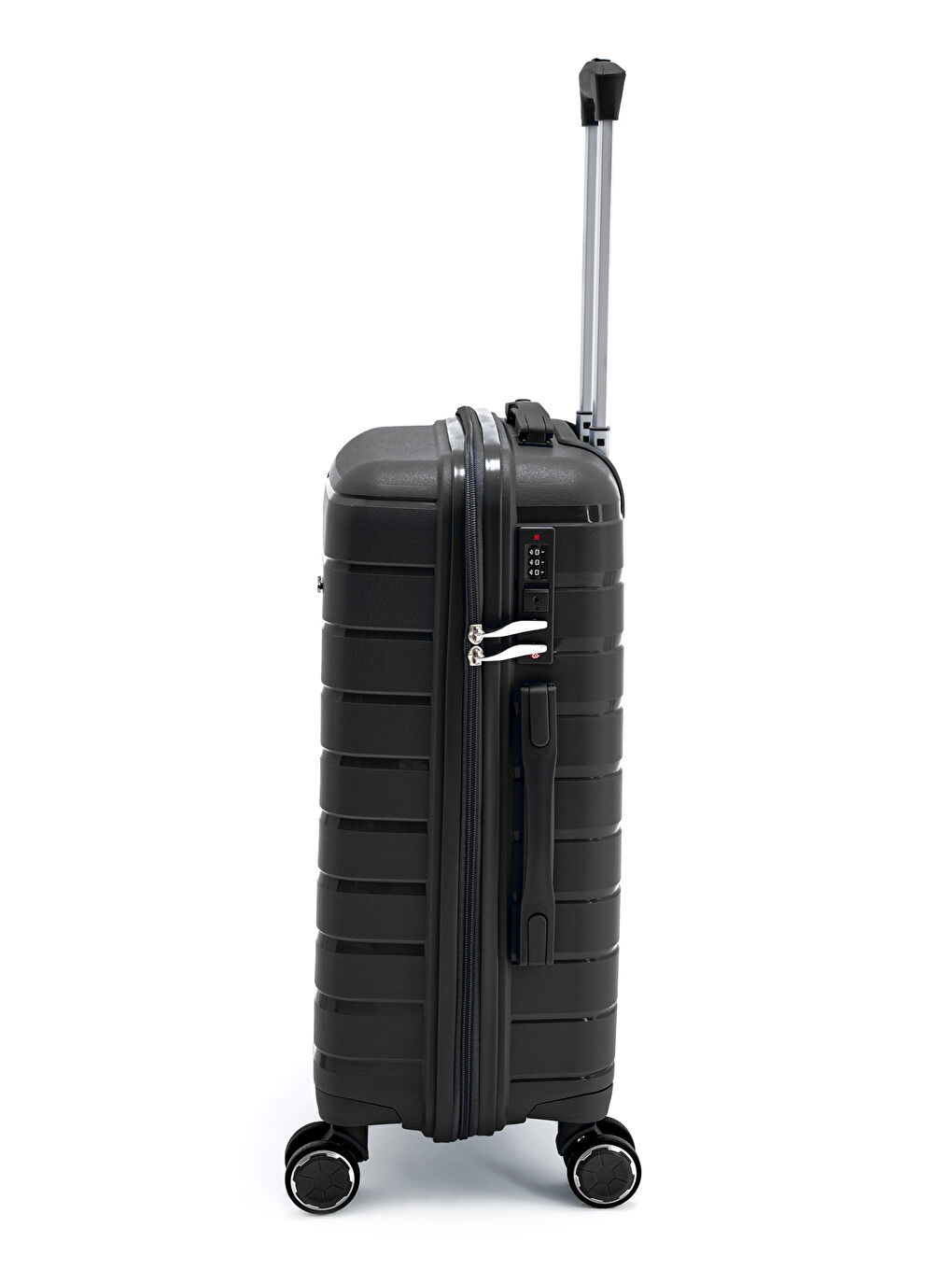 Siyah İthal Pp Titan Kabin Boy Valiz-3