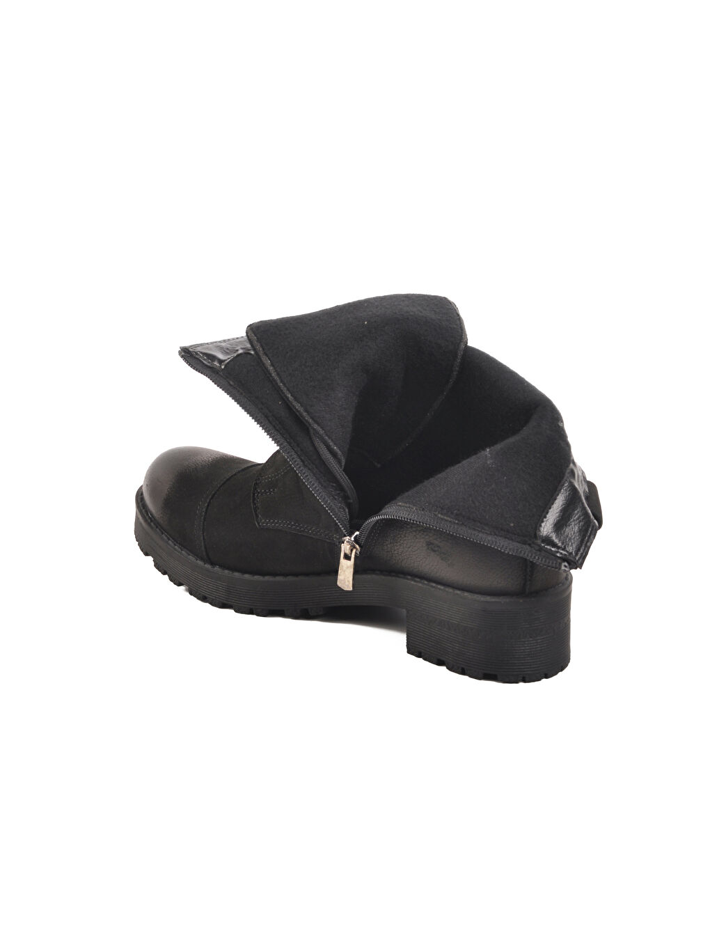 Siyah Nubuk Hakiki Deri Kadın Bot 670 Z-3