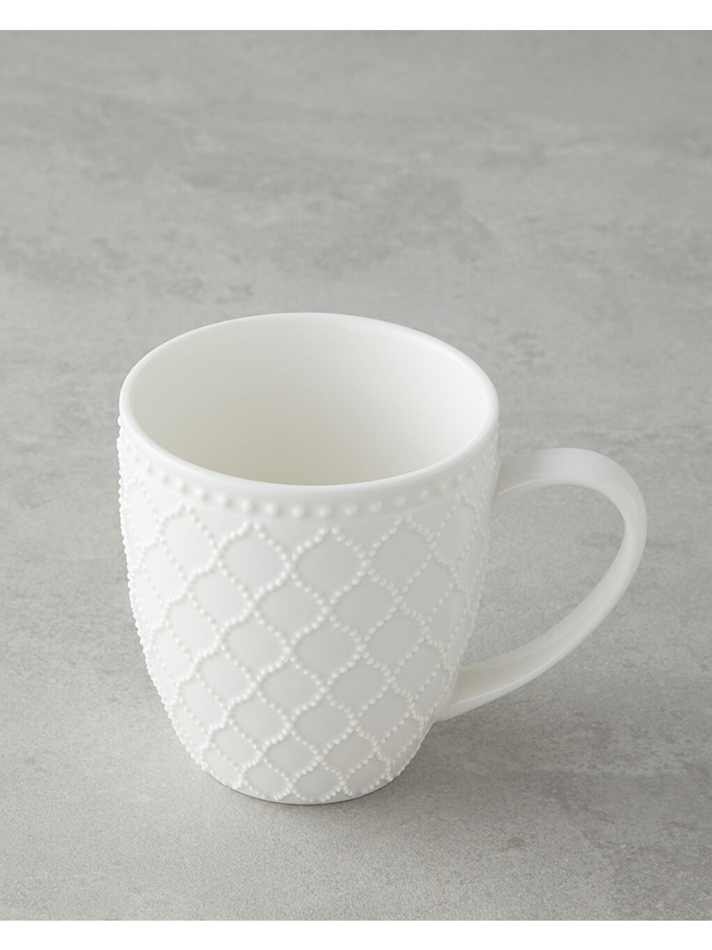 Carmen New Bone China Kupa 400 ml Beyaz-1