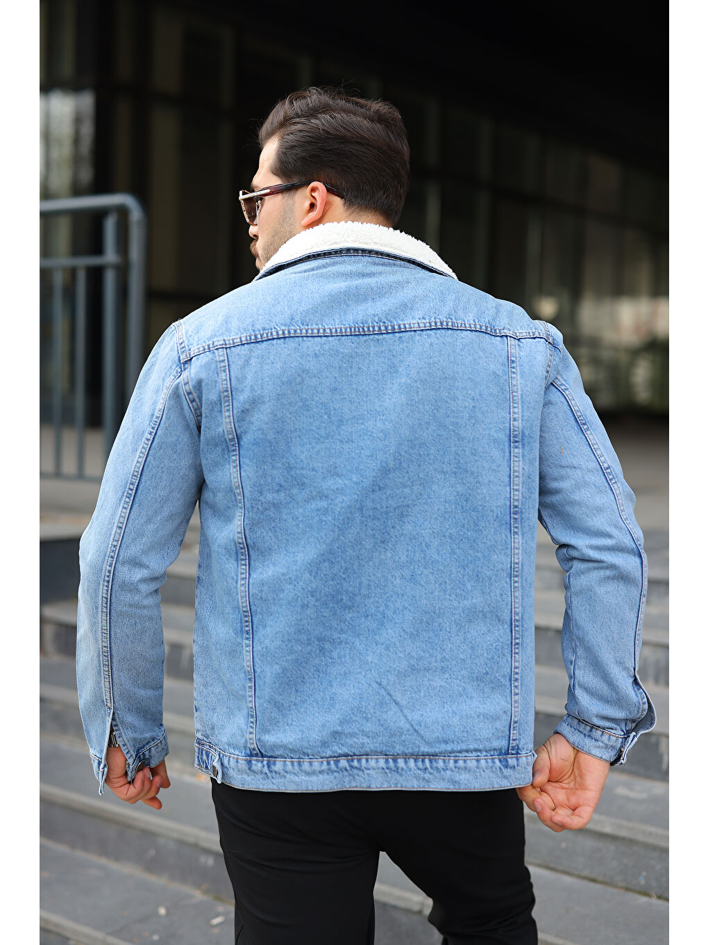 Mavi Erkek Trend Kışlık Içi Kürklü Jean Ceket-4