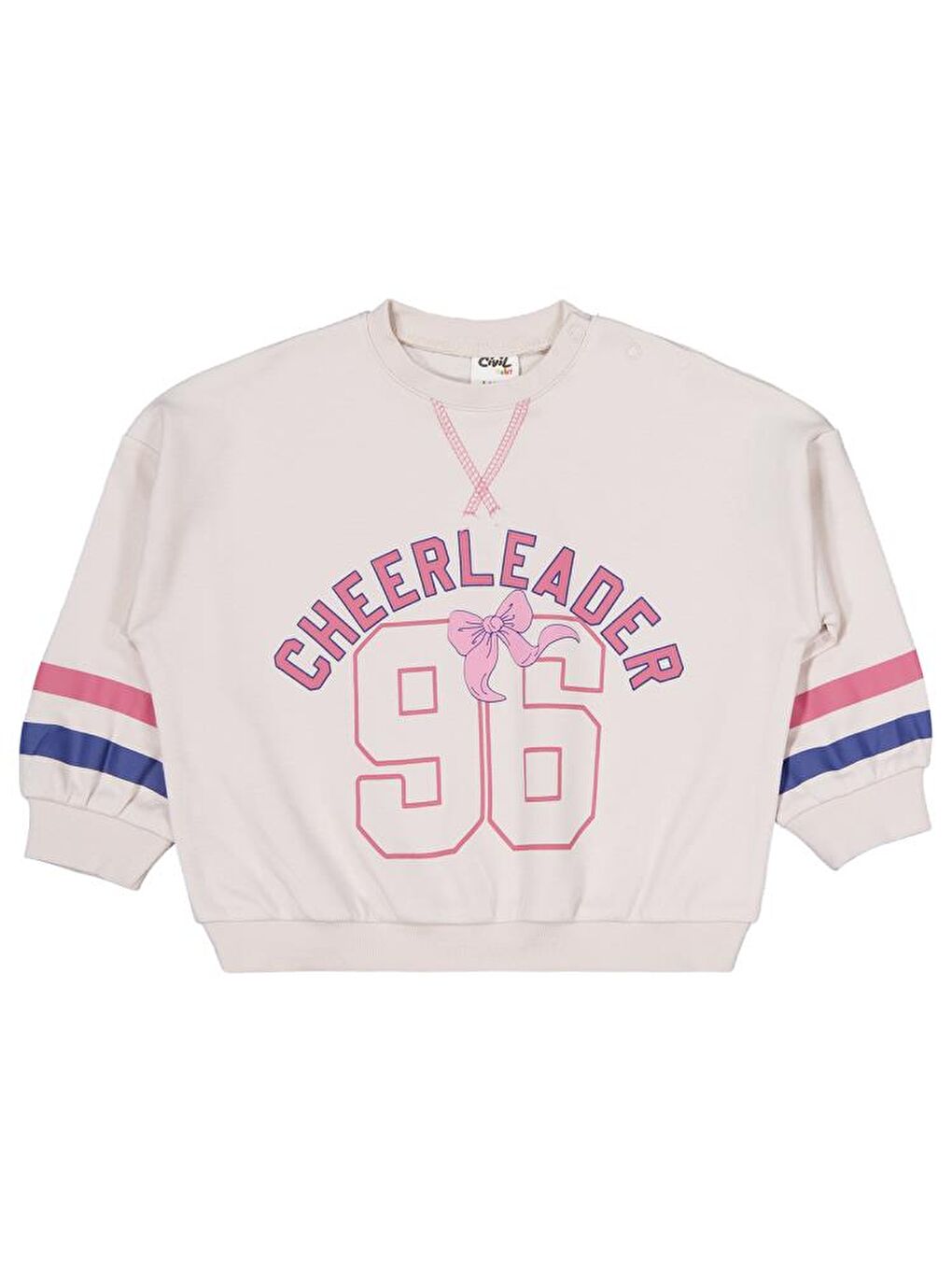 Bej Baby Cheer Leader 96 Baskılı 6-18 Ay Takım-1