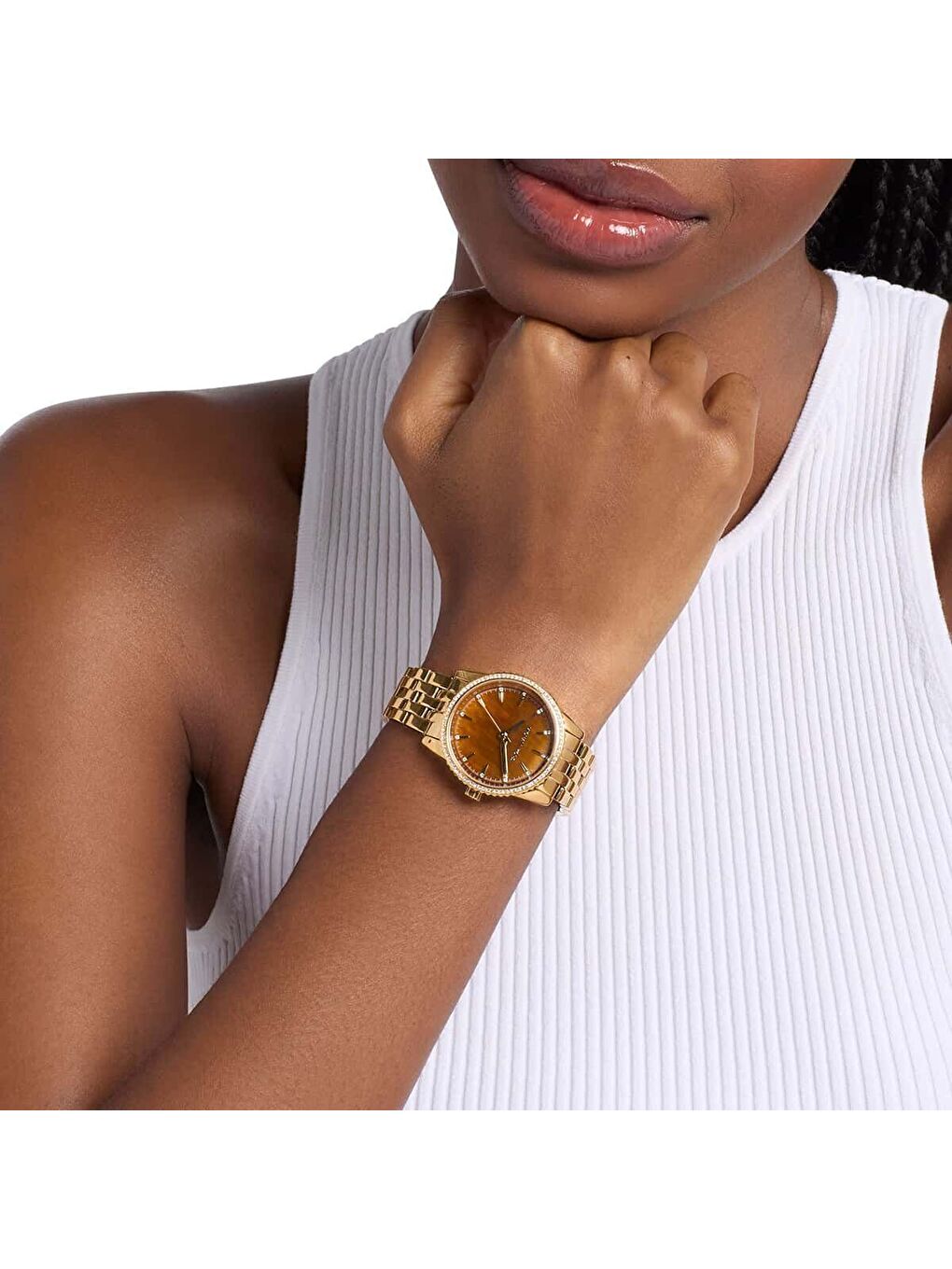 Sarı MK7581 Kadın Kol Saati-3