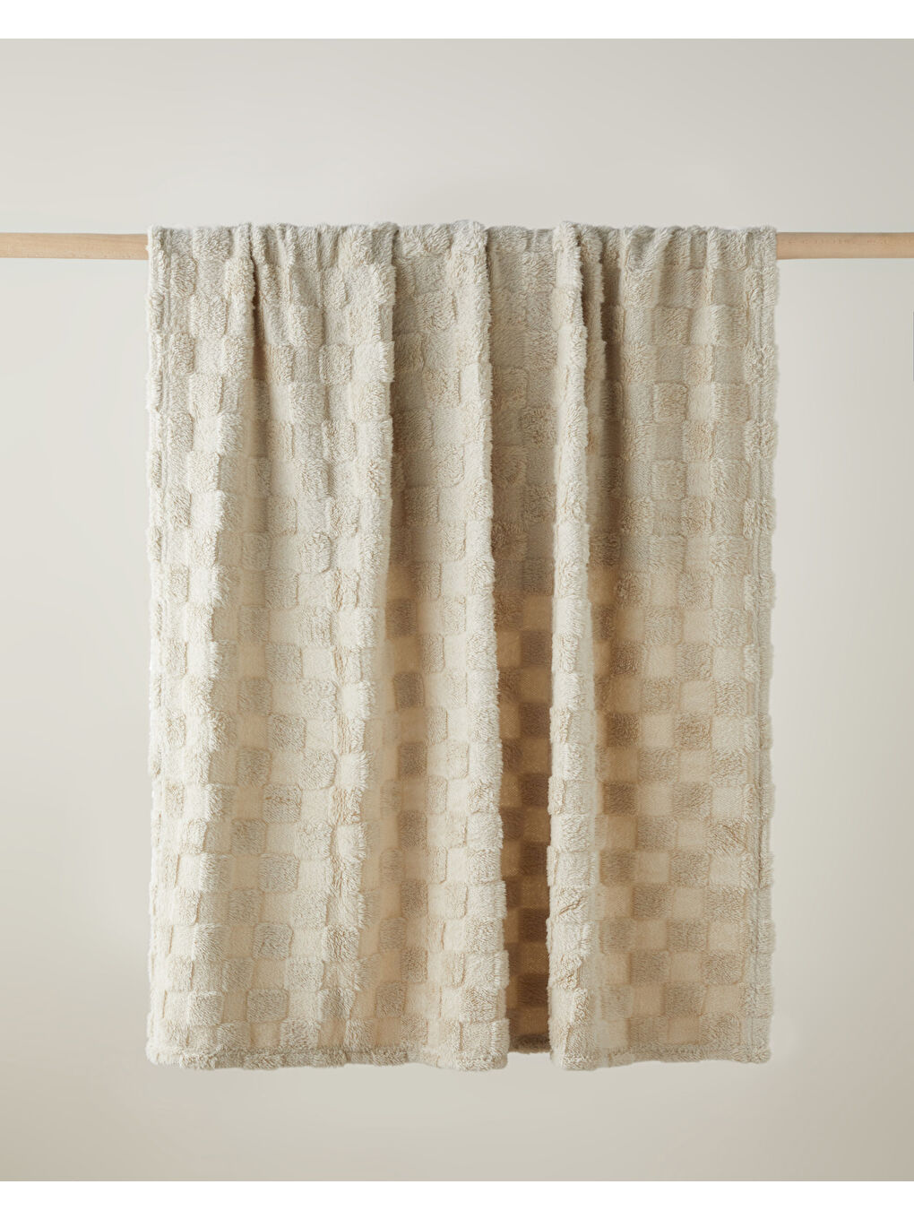 Fancy Square Koltuk Şalı 120x160 cm Bej