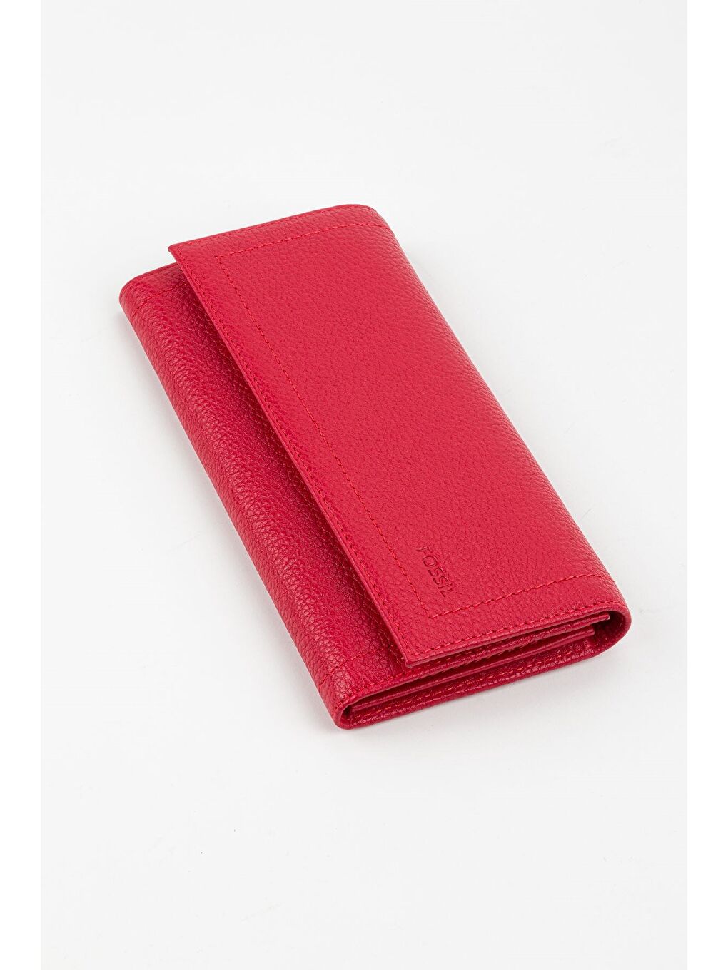 Kırmızı Kutulu Hakiki Deri Kadın El Portföyü Uzun Cüzdan-2