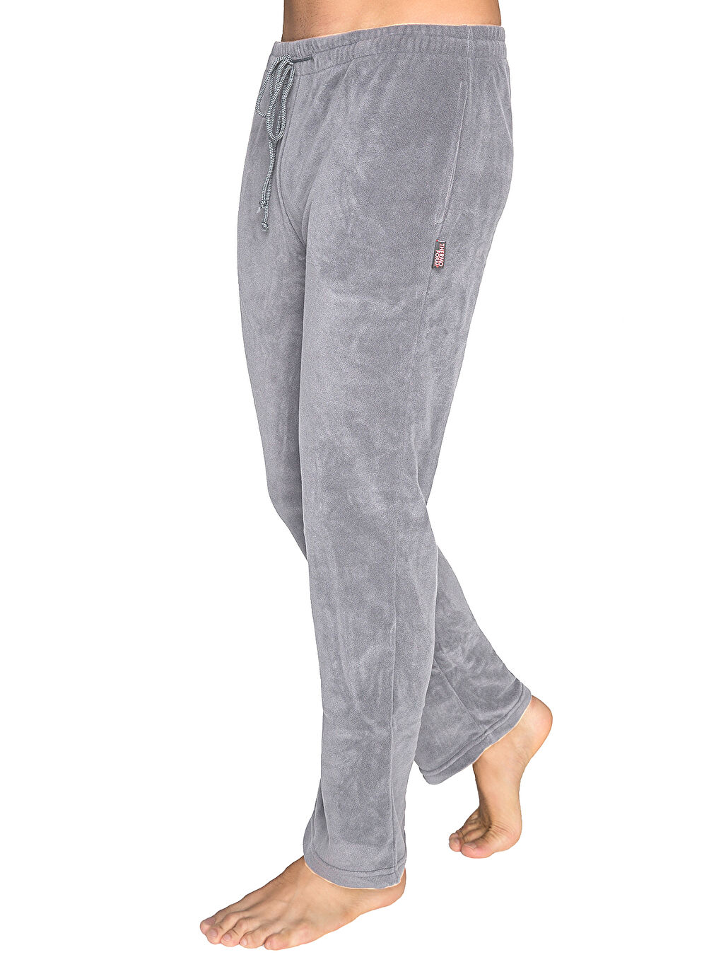 Gri Polarline Erkek Pijama Altı