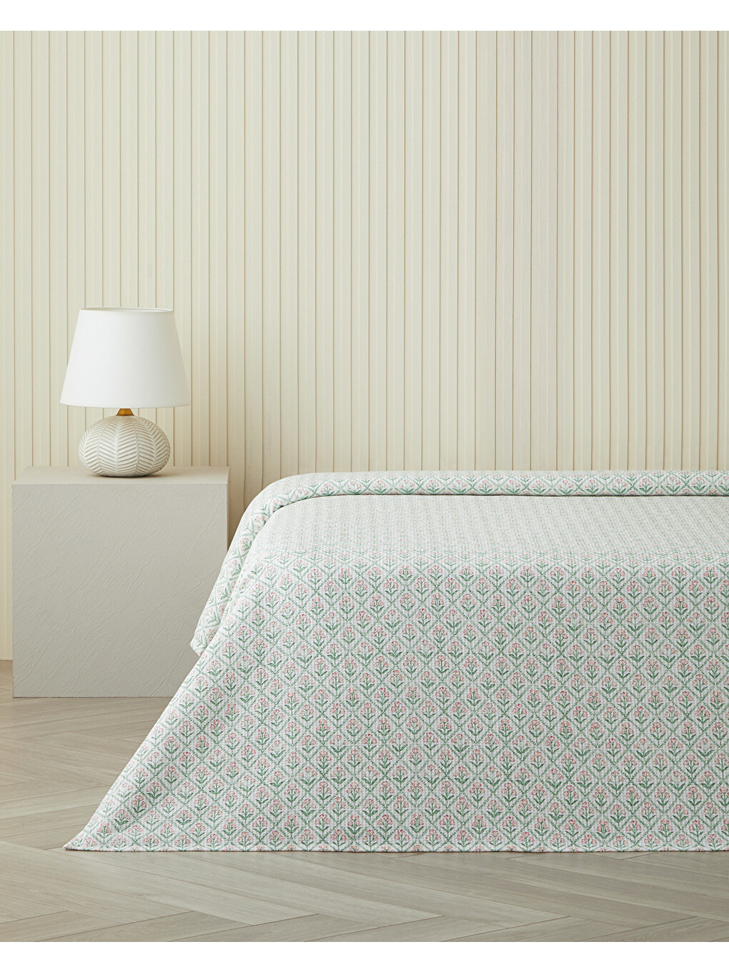 Bloom Crest Tek Kişilik Pike 150x220 Cm Yeşil