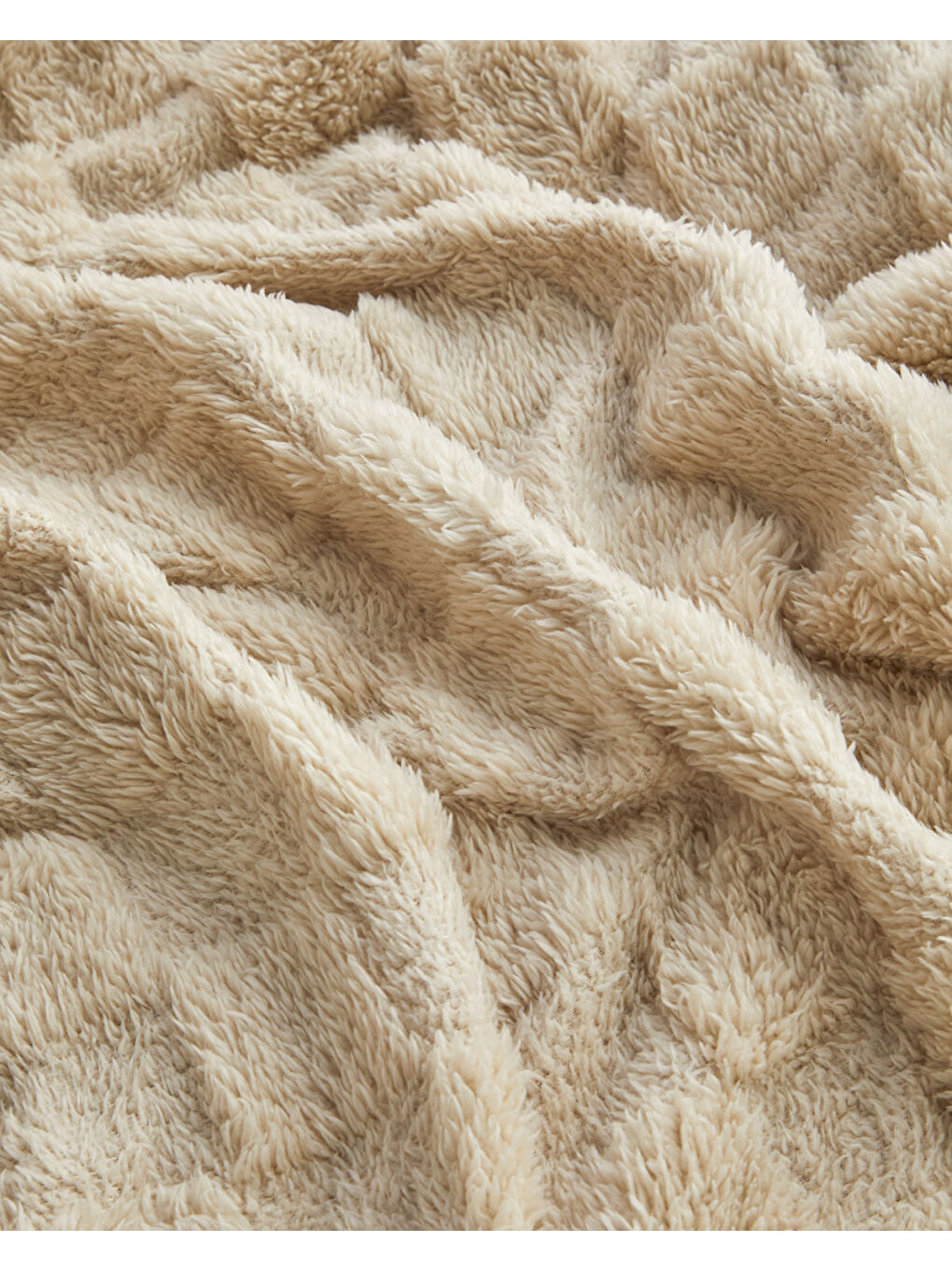 Fancy Square Koltuk Şalı 120x160 cm Bej-2