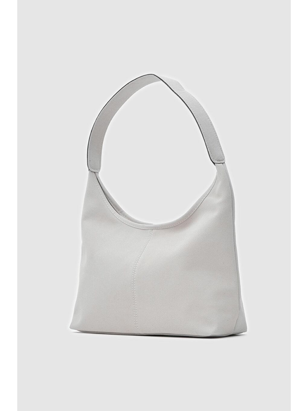 Gina Vintage Süet Omuz Çantası Gri-1