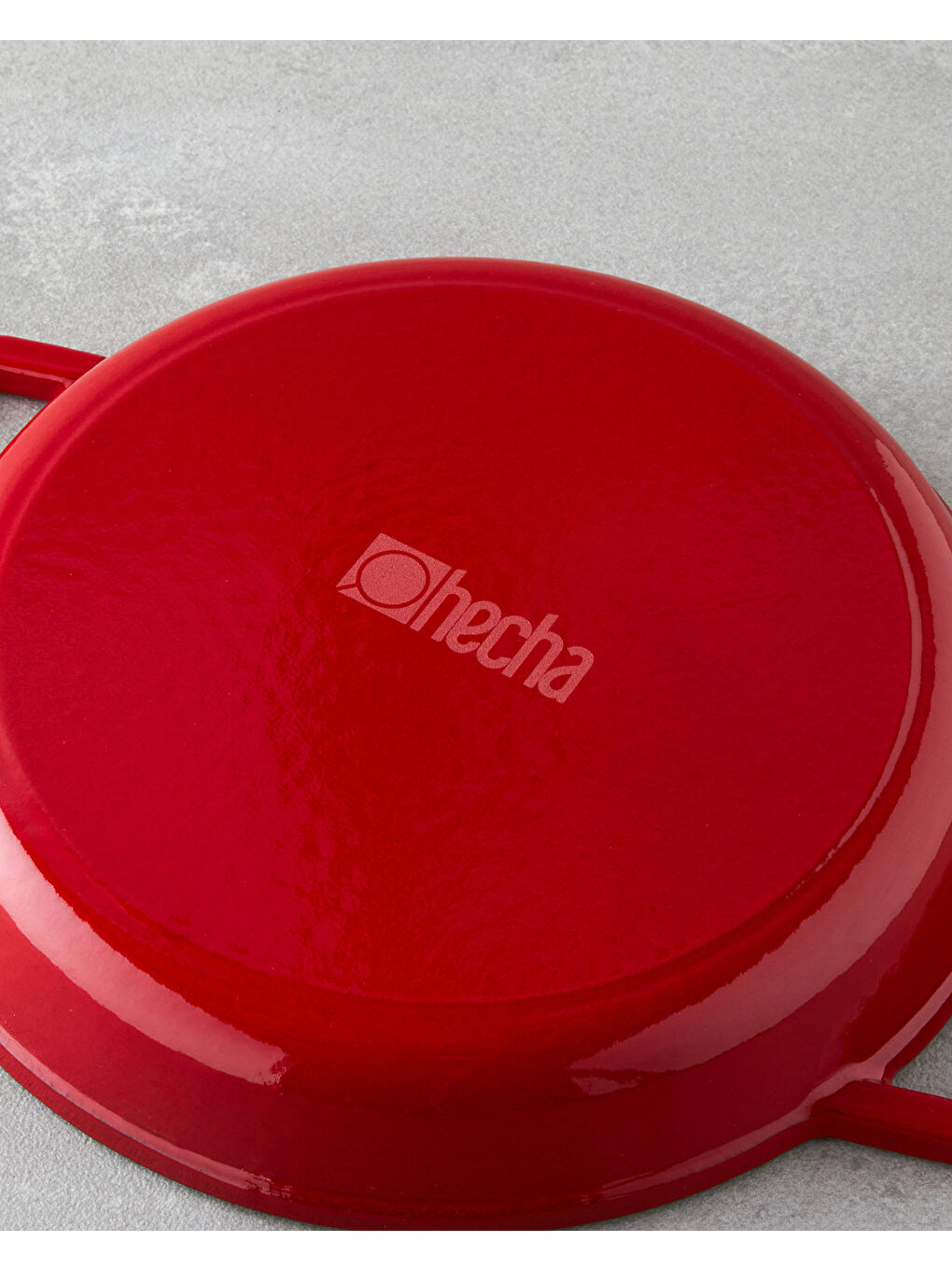 Hecha Demir Döküm Sahan 20 cm Kırmızı-3