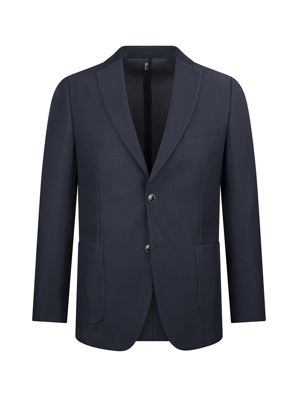 Lacivert Comfort Fit Mono Yaka Klasik Ceket