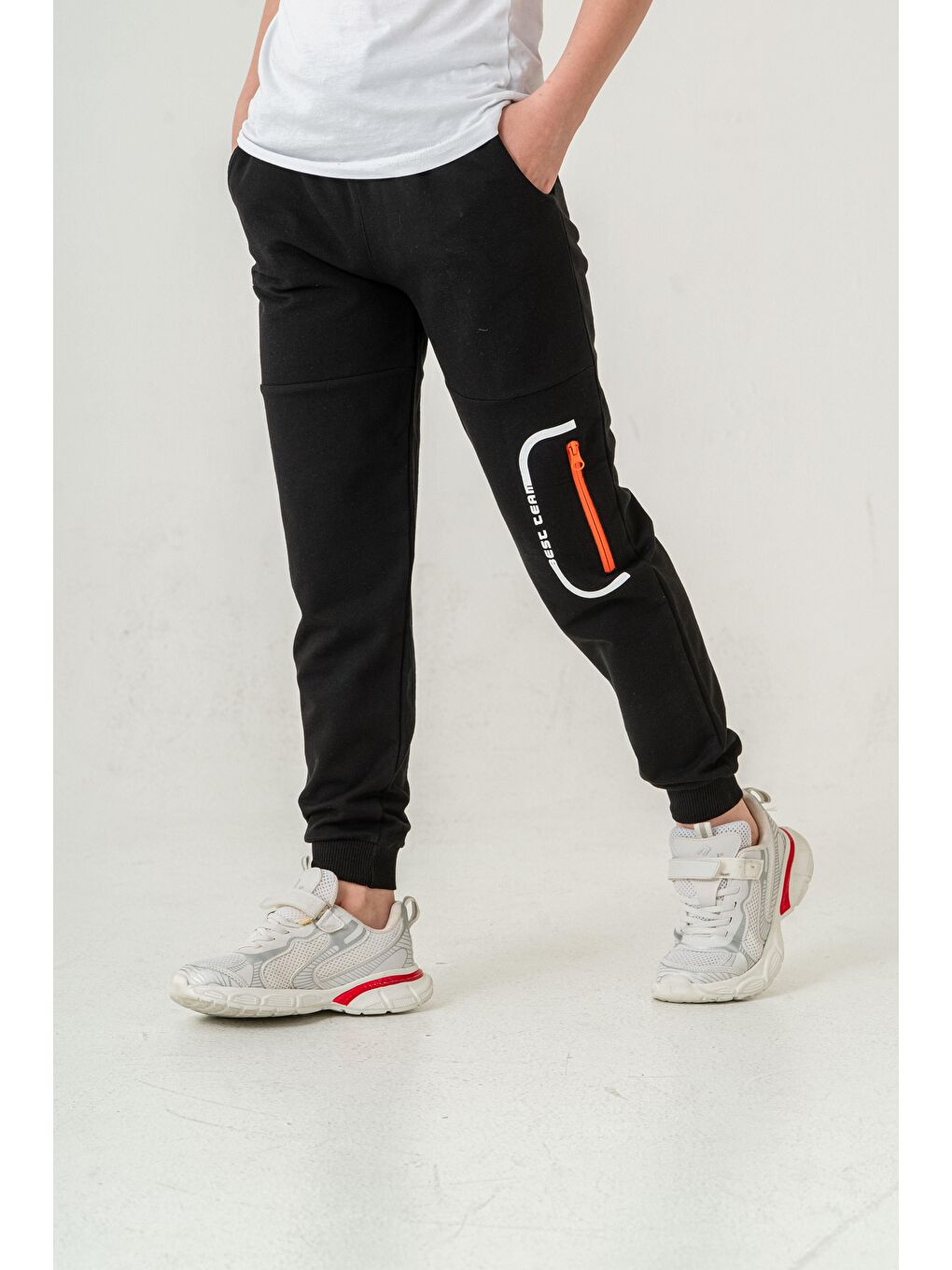 Siyah Best Team Baskılı Erkek Çocuk Eşofman Altı-4