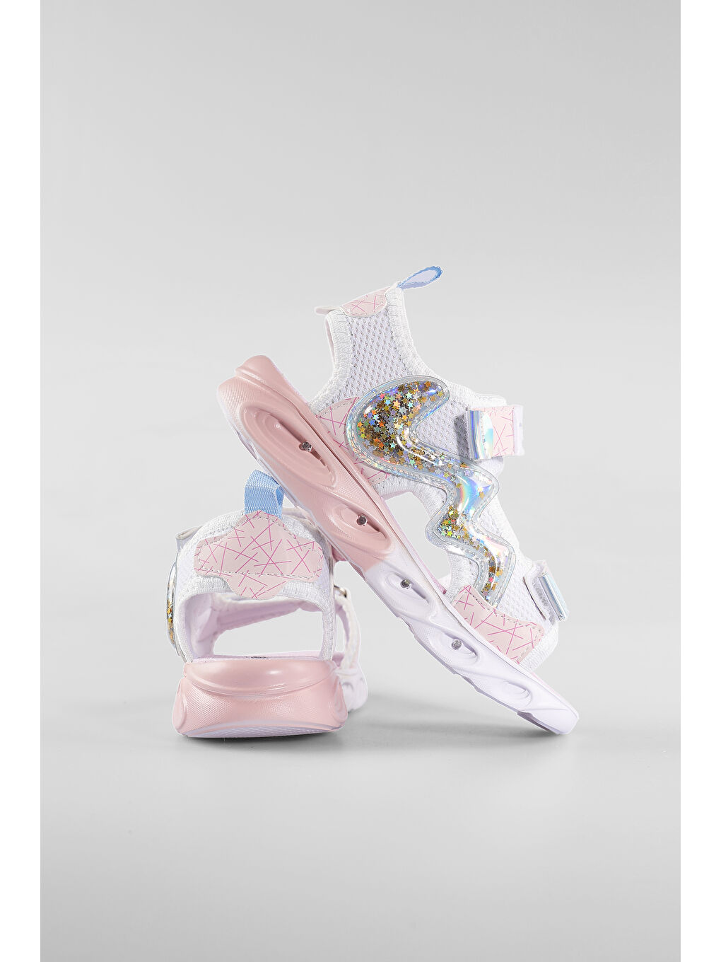 Legendy Işıklı Kız Okul Öncesi Beyaz Sandalet-4