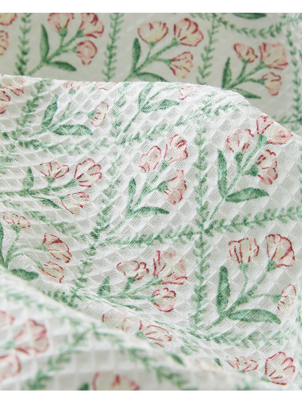 Bloom Crest Tek Kişilik Pike 150x220 Cm Yeşil-3