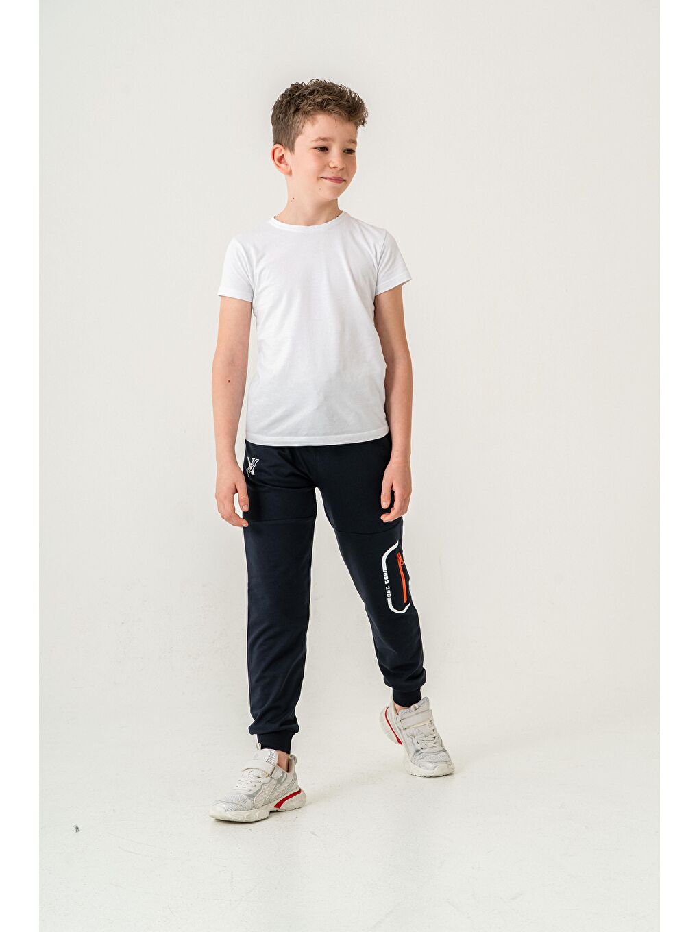 Lacivert Best Team Baskılı Erkek Çocuk Eşofman Altı