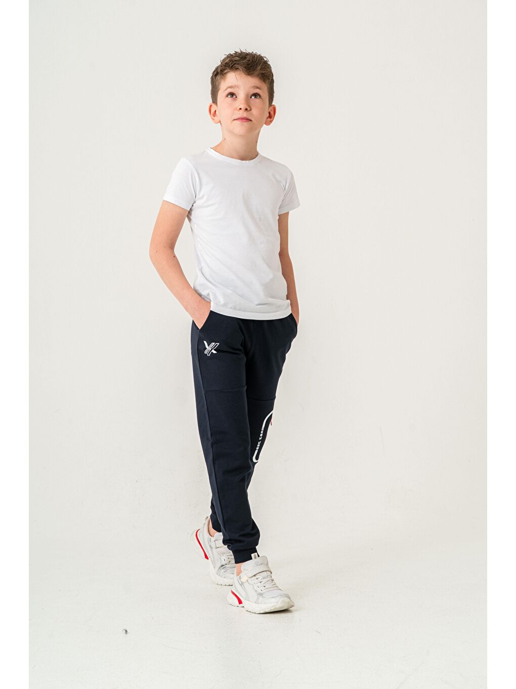 Lacivert Best Team Baskılı Erkek Çocuk Eşofman Altı-1