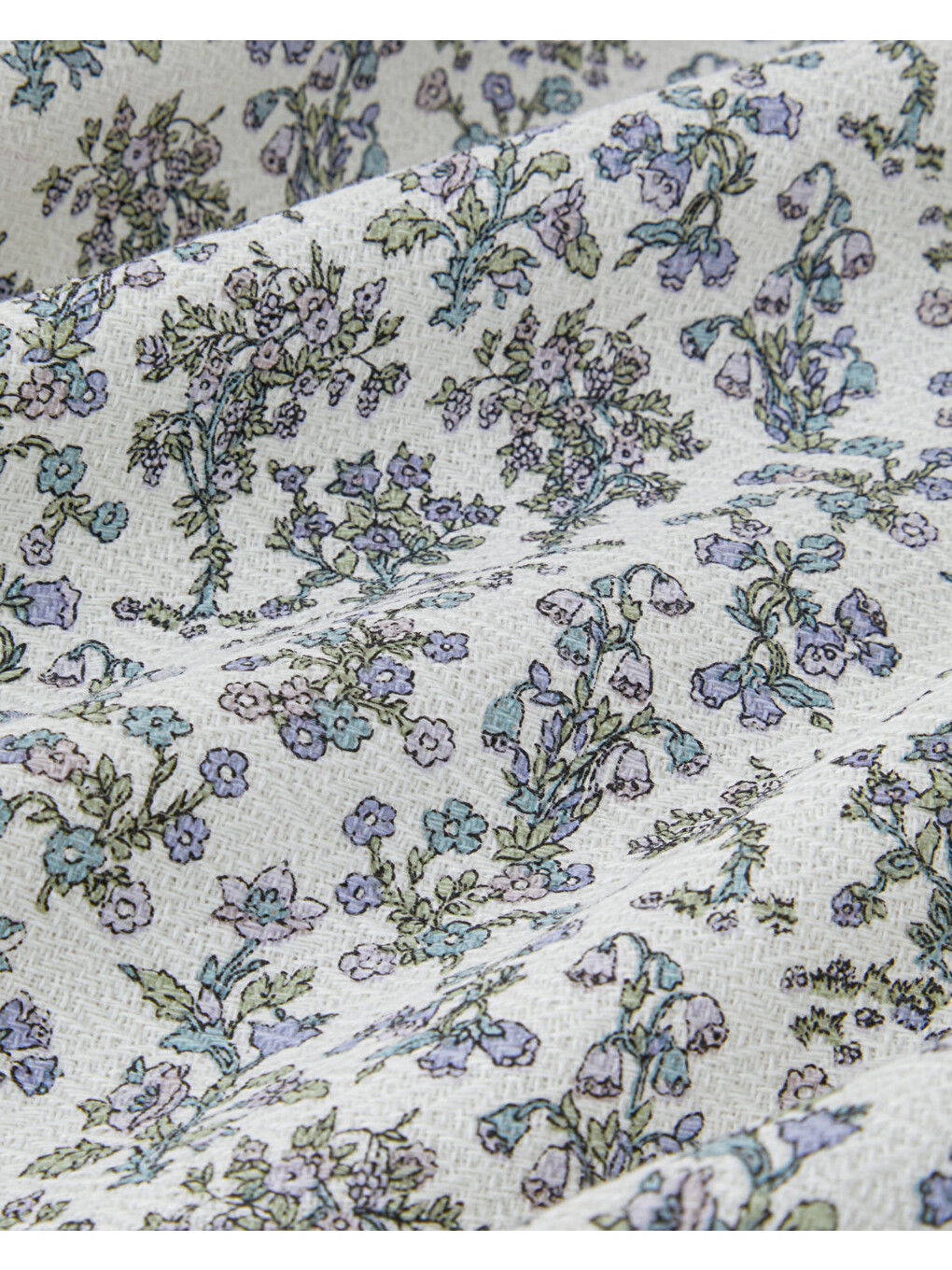 Fiore Baskılı Pamuklu Çift Kişilik Pike 200x220 Cm Mor-3