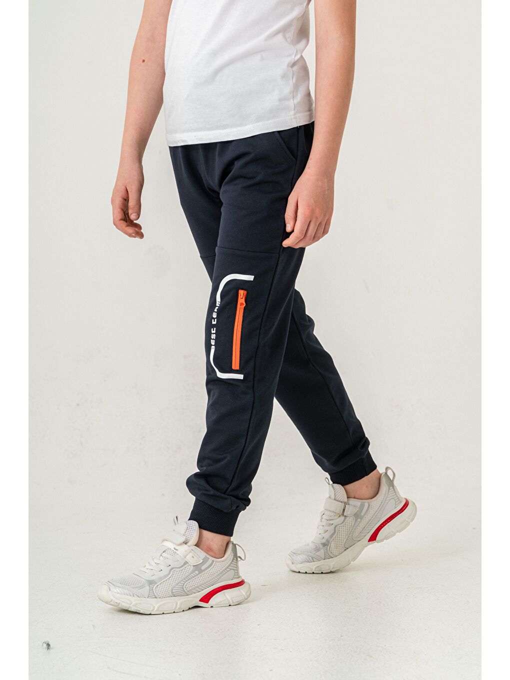 Lacivert Best Team Baskılı Erkek Çocuk Eşofman Altı-3