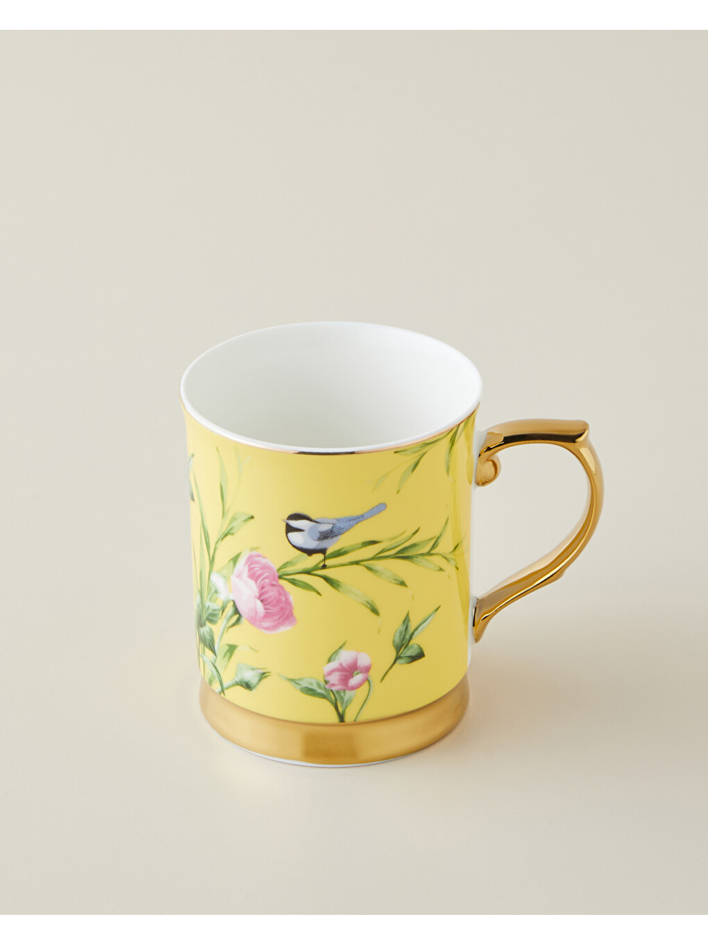 Vanilla New Bone China Kupa 400 Ml Sarı-1