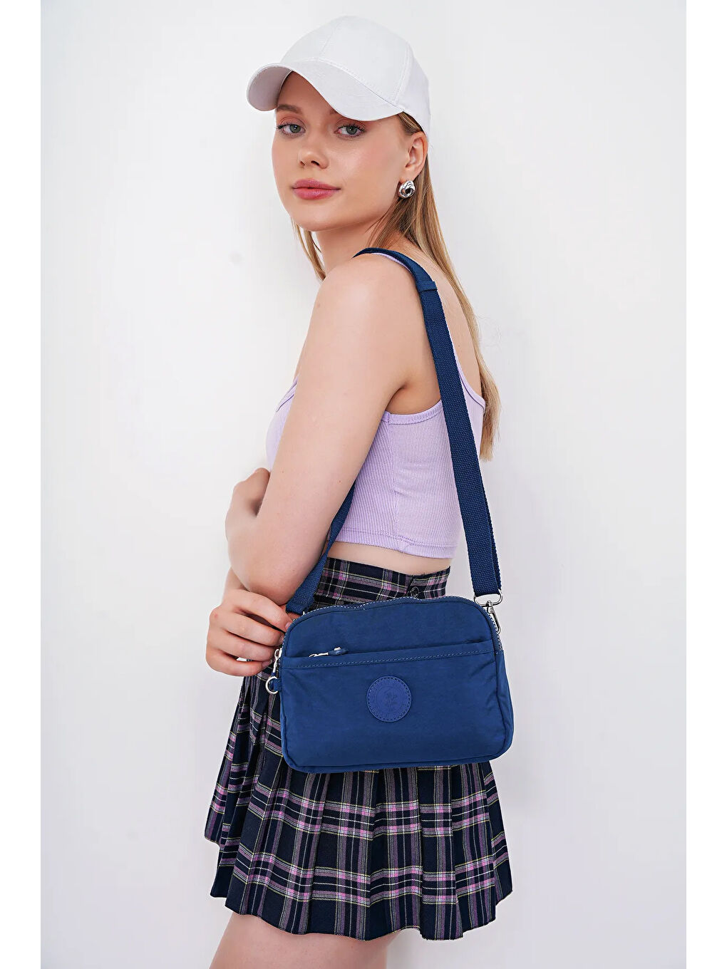 Lacivert Çapraz Askılı Kadın Çanta BHPC6002-1