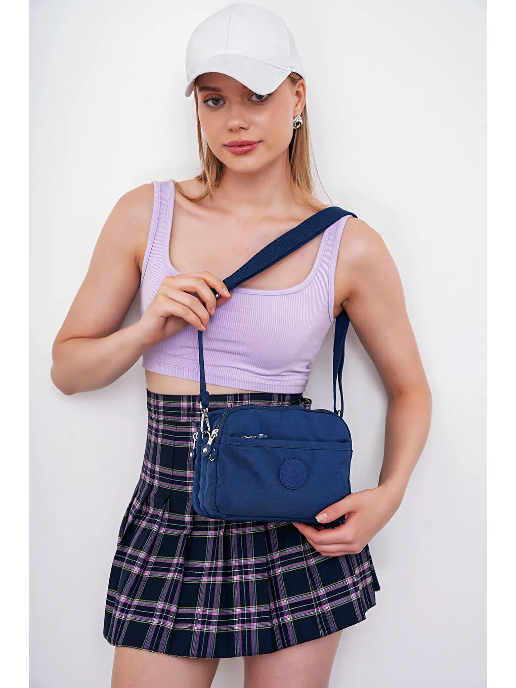 Lacivert Çapraz Askılı Kadın Çanta BHPC6002-2