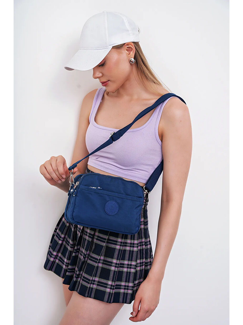 Lacivert Çapraz Askılı Kadın Çanta BHPC6002-3