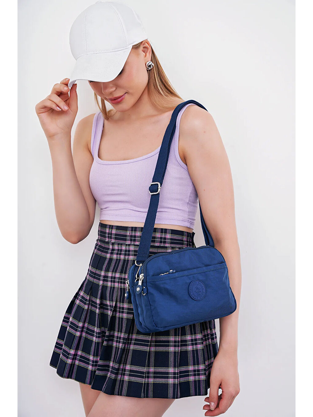 Lacivert Çapraz Askılı Kadın Çanta BHPC6002-6