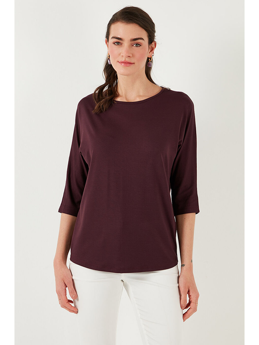 Kırmızı Bisiklet Yaka Truvakar Kol Kadın Bluz 5861416Y-3