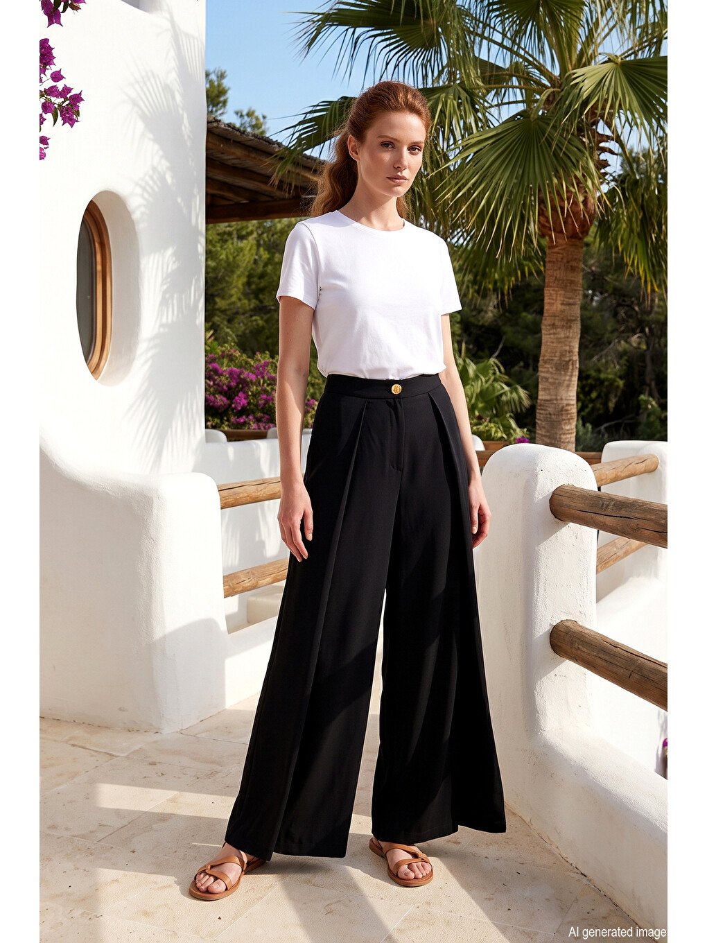 Merwish Krep Pantolon 1652 Siyah-2