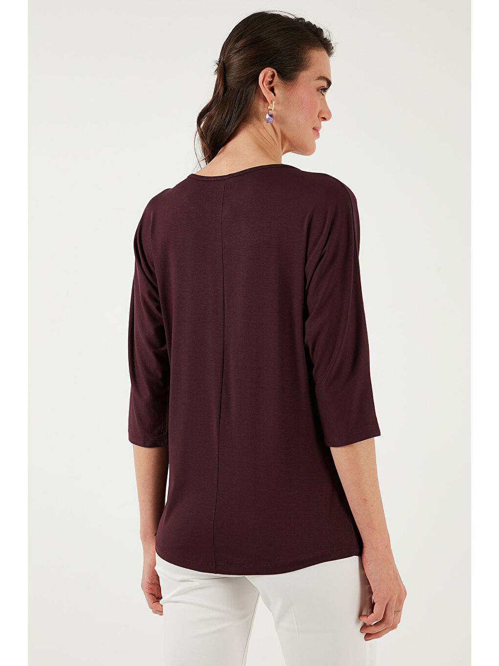 Kırmızı Bisiklet Yaka Truvakar Kol Kadın Bluz 5861416Y-6