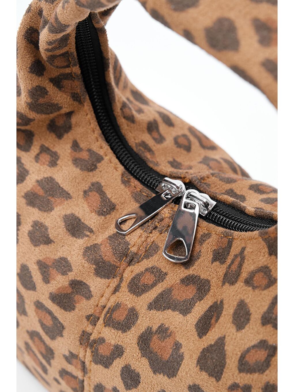 Karışık Axy Süet Çapraz Çanta Leopar Desen-3