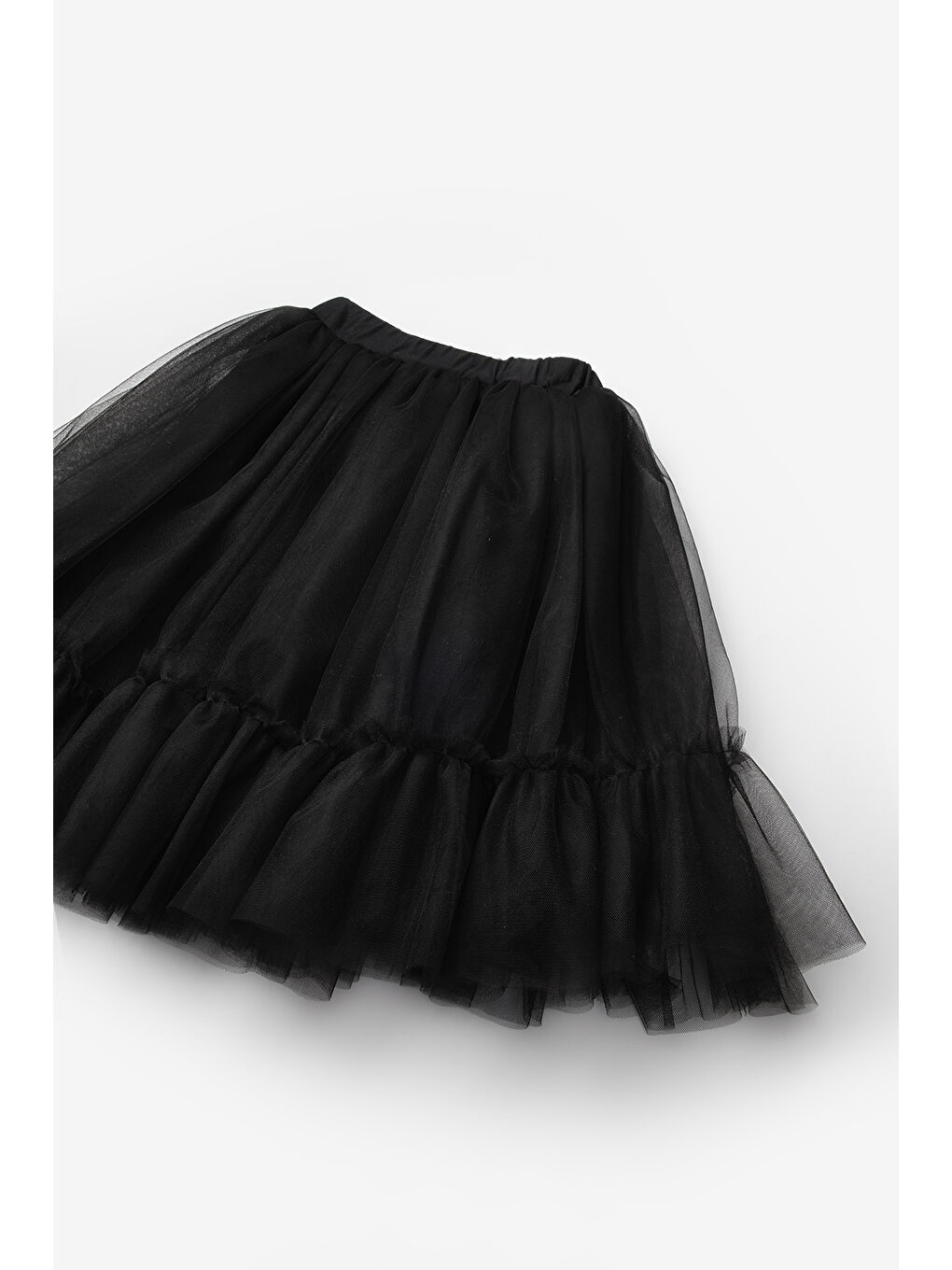 Siyah Kız Çocuk Uzun Tül Etek - Mindy-4