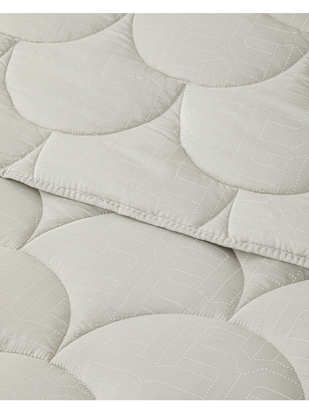 Bej Fiesta Baskılı Mikrofiber Çift Kişilik Yorgan 195x215 Cm Taş Rengi-2