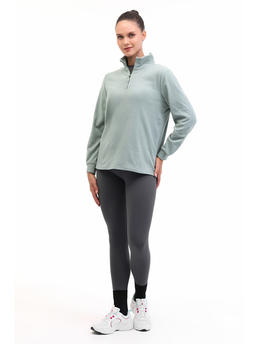 Yeşil WL 7UNIQ 5PR Mint Kadın Polar-2