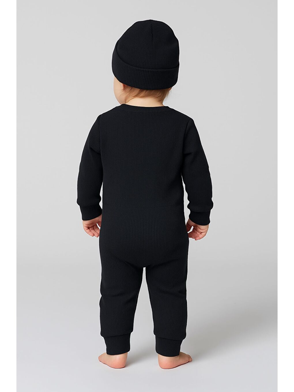 Siyah Unisex 3'Lü Kaşkorse Bebe Takım-3