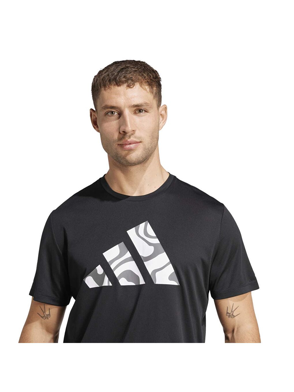 Run It Big Logo M Erkek Siyah Tişört-2