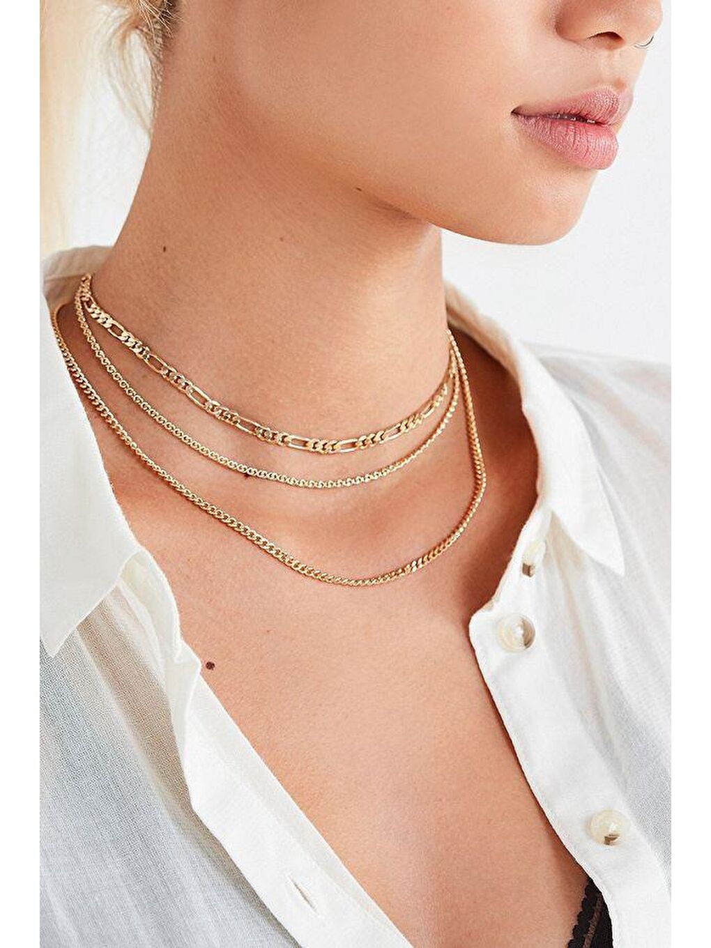 Sarı Altın Zincir Seti