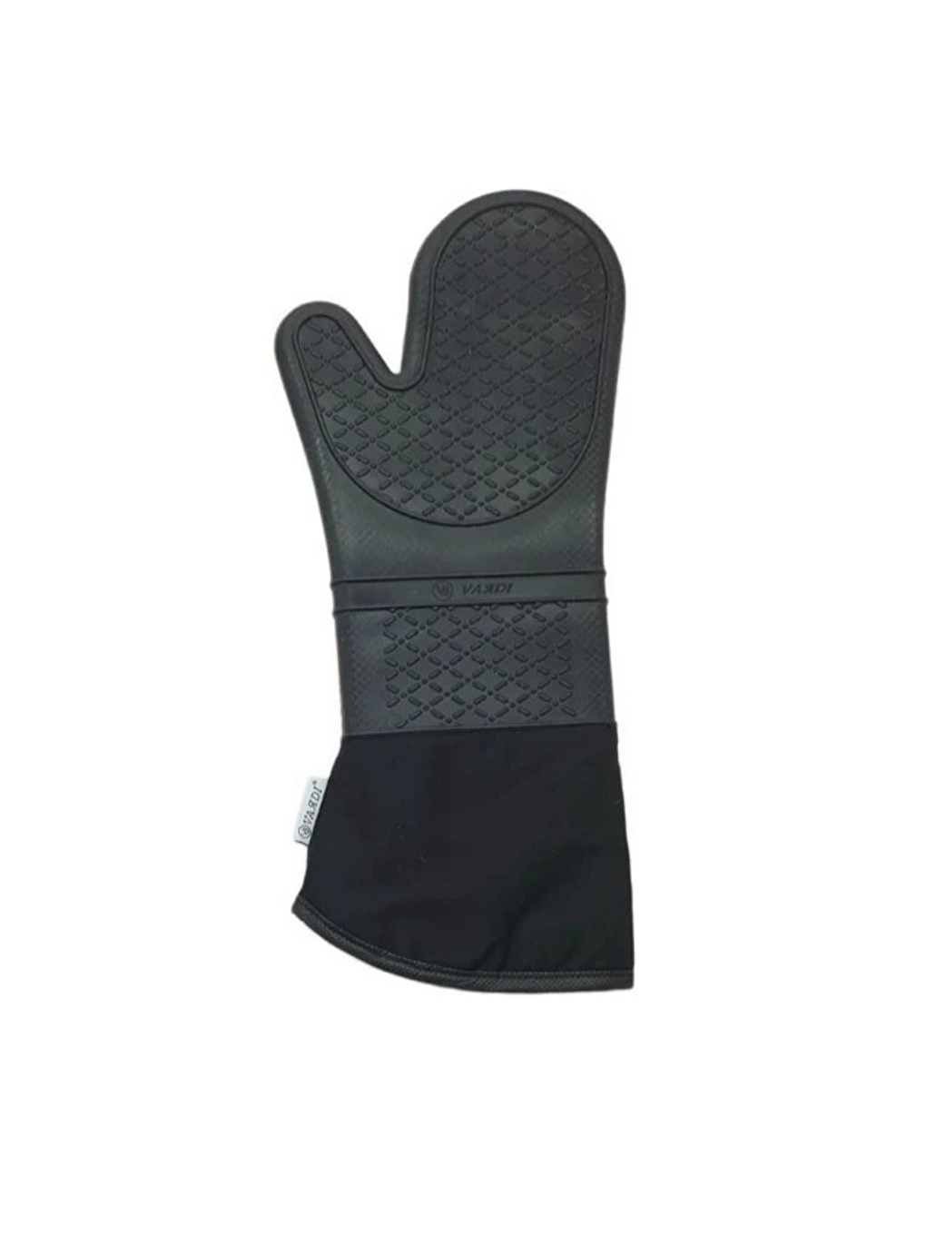 Orta Boy Delikli Pizza Tepsisi Lahmacun Pide Tepsisi 32 cm ve Gri Silikon Yanmaz Fırın Eldiveni-3