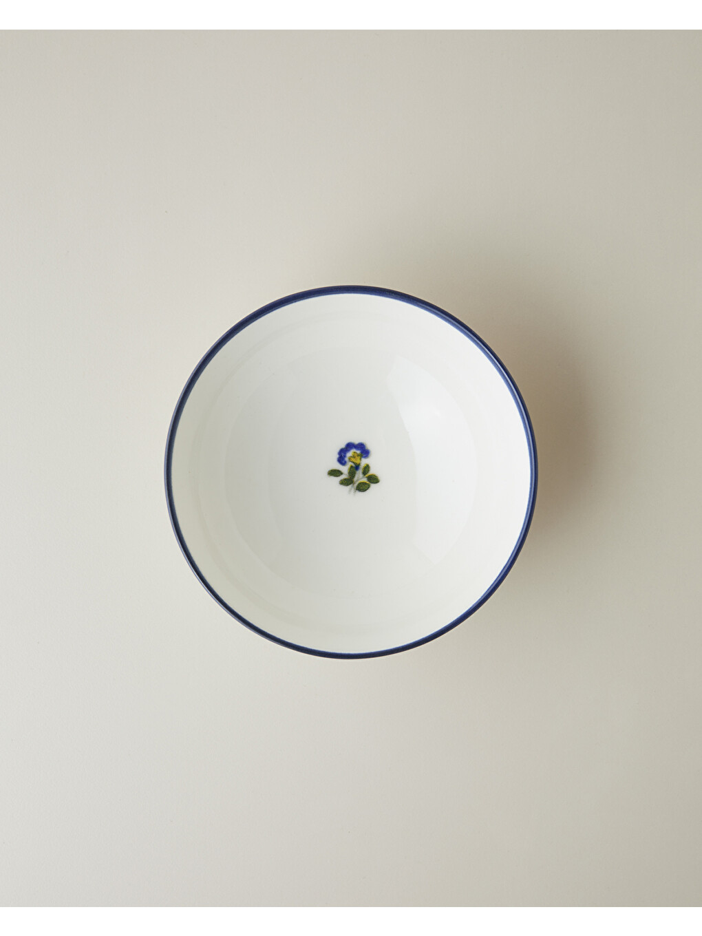 Harmony Talavera Porselen Kase 14 Cm Beyaz - Lacivert-1