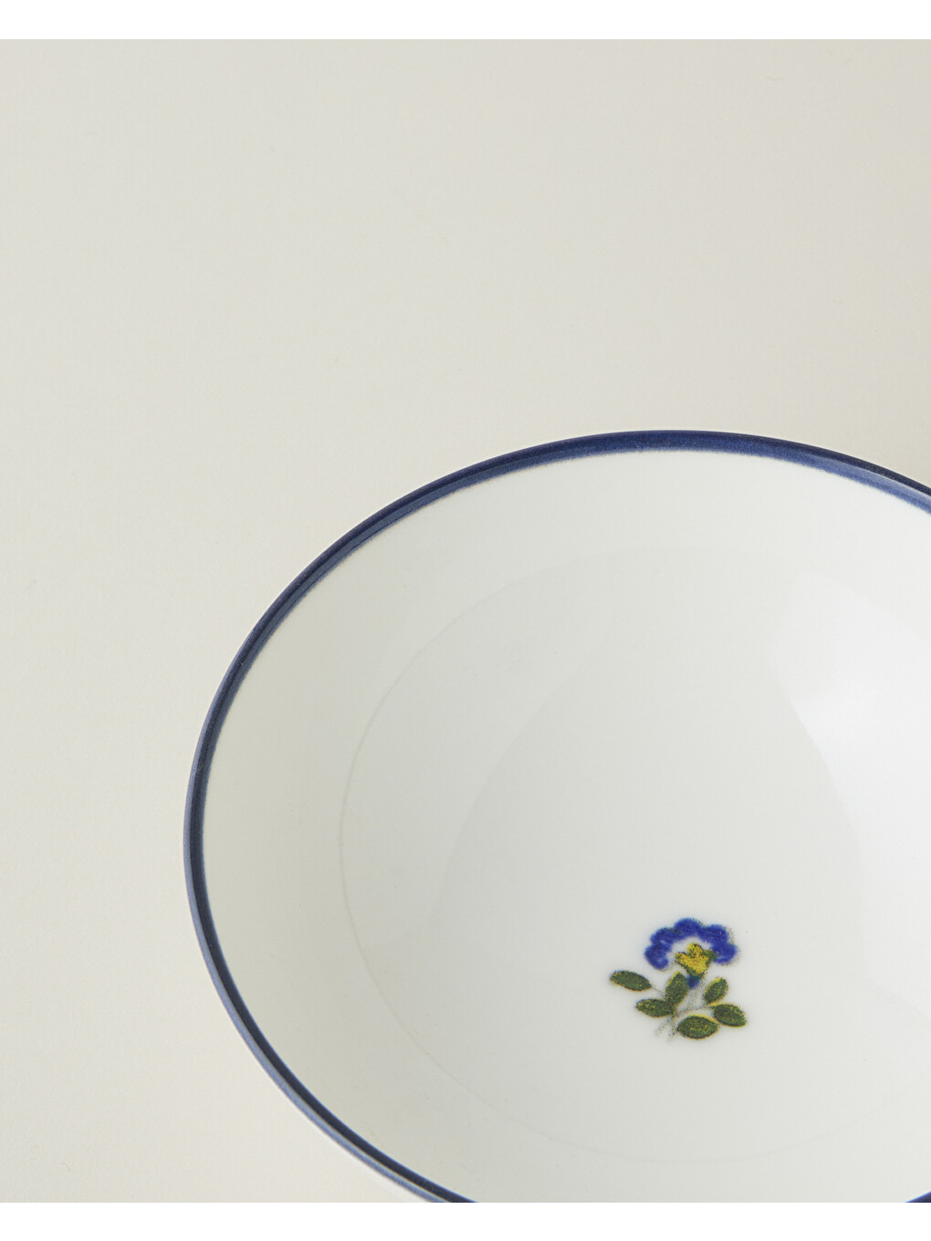 Harmony Talavera Porselen Kase 14 Cm Beyaz - Lacivert-2