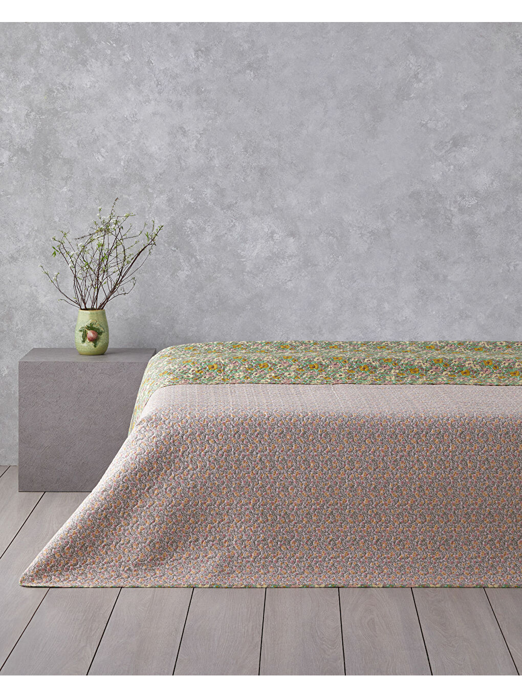 Enchanted Harmony Çift Kişilik Çok Amaçlı Örtü 200x220 cm Yeşil-1