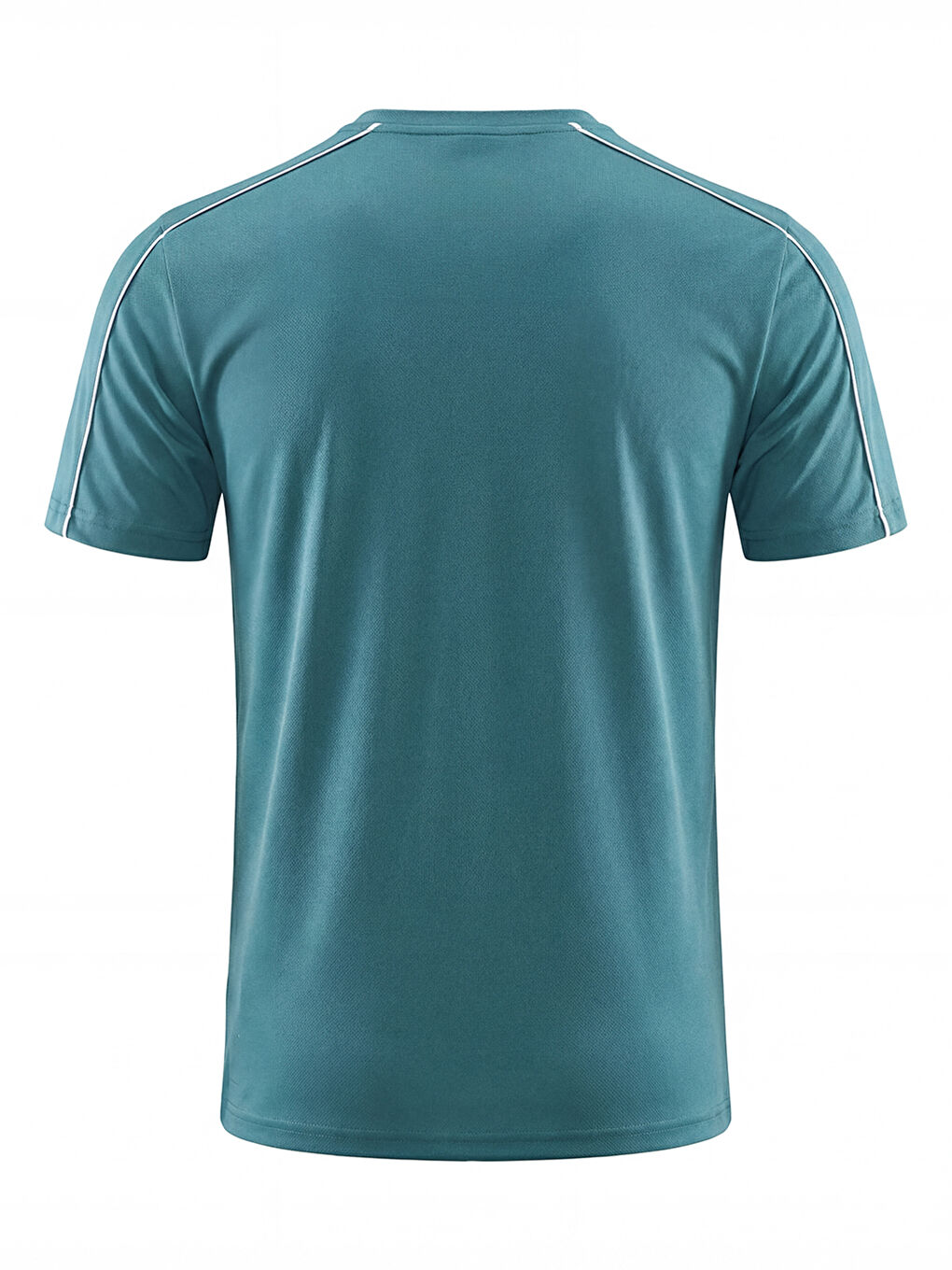Turkuaz ORENDAHILL Erkek Spor Tişört Hızlı Kuruyan Esnek Regular Fit Trim Detaylı Activewear-2