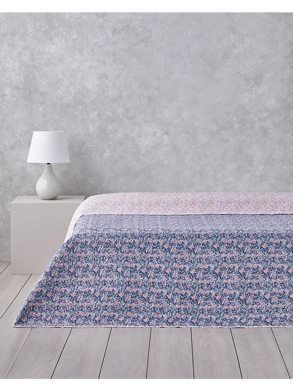 Floral Cascade King Size Çok Amaçlı Örtü 240x220 cm Pembe