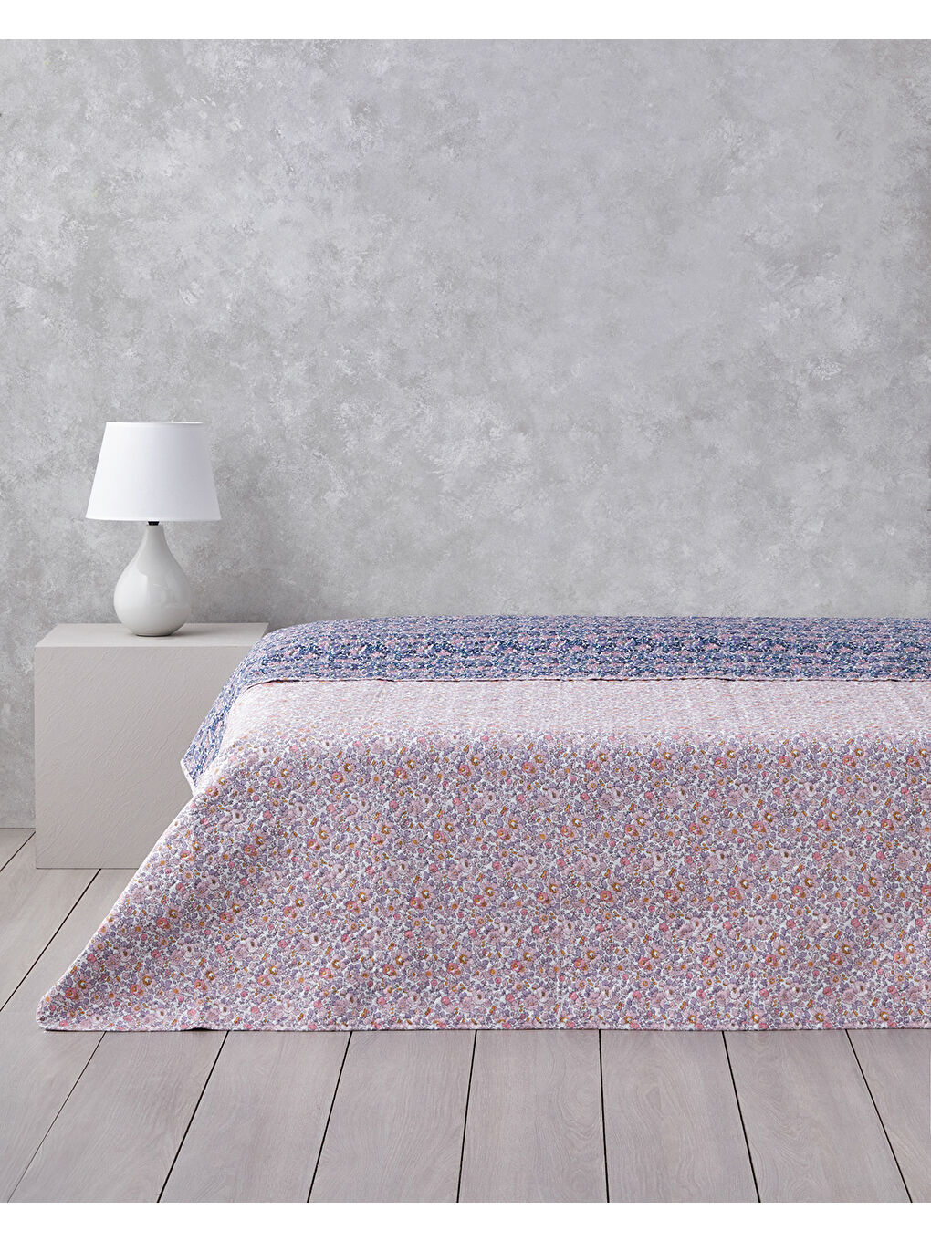Floral Cascade King Size Çok Amaçlı Örtü 240x220 cm Pembe-1