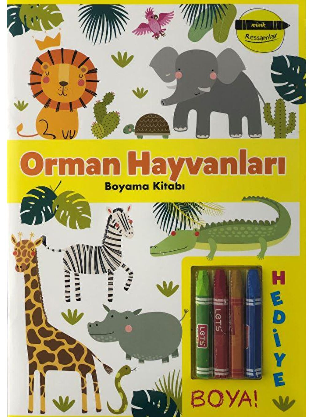 Minik Ressamlar Orman Hayvanlari Boyama Kitabi -