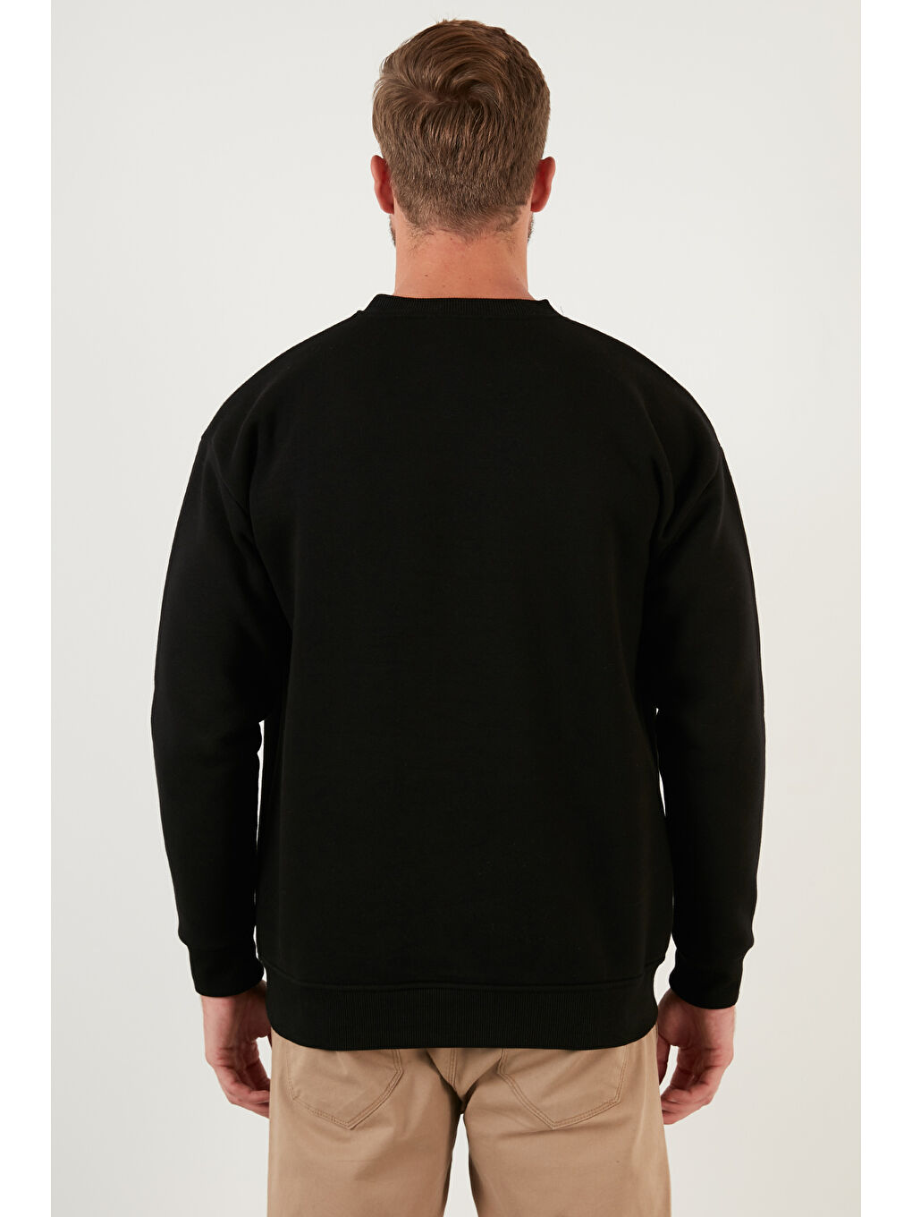 Gri Regular Fit Bisiklet Yaka Şardonlu 2'li Paket Sweat 5905255S2-3