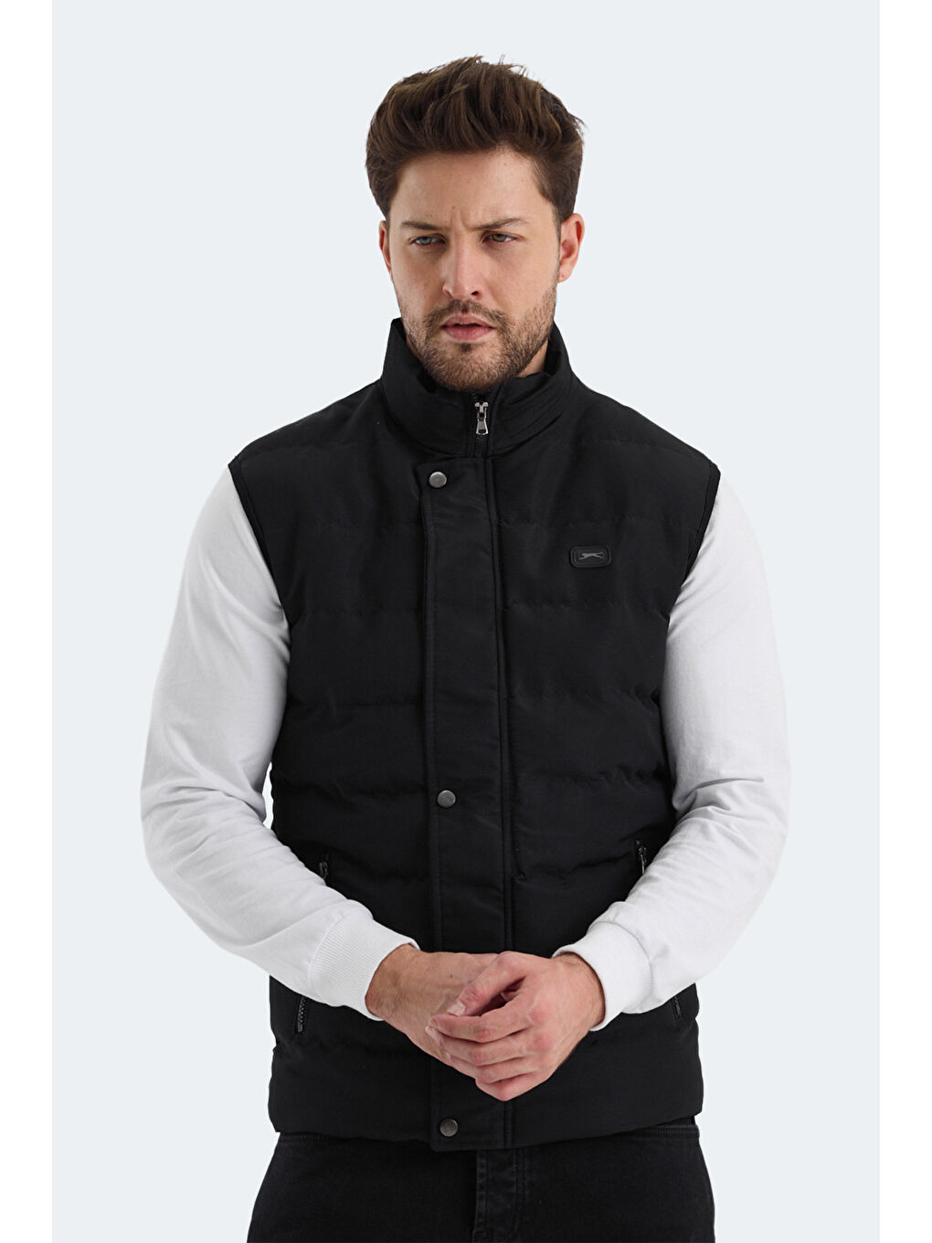 SLAZENGER SLİMFİT ZULA IN Erkek Yelek Siyah - 3