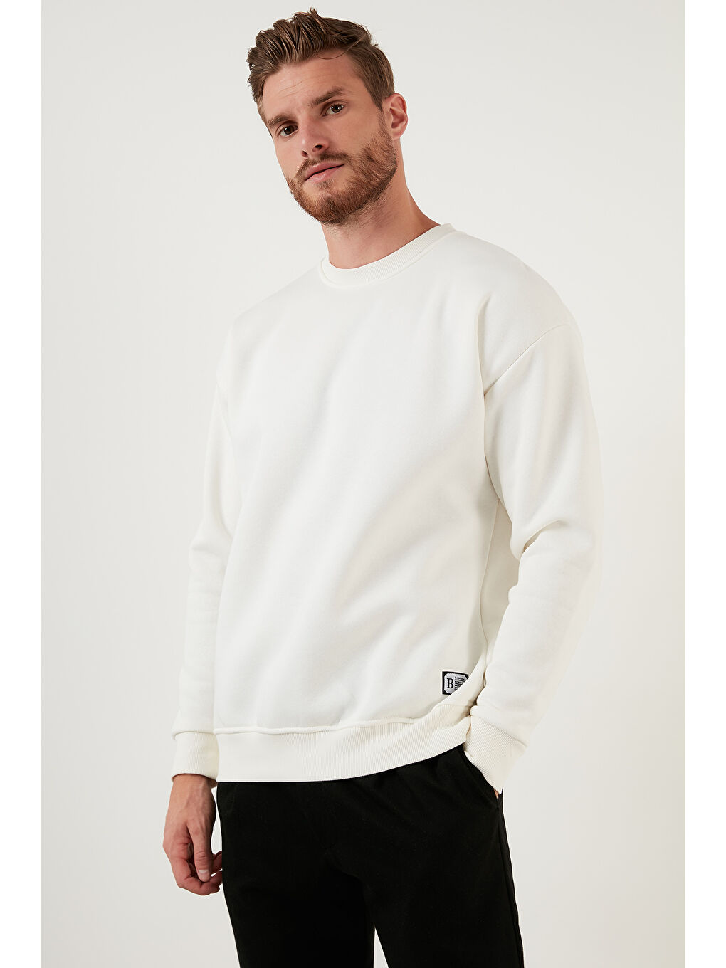 Lila Regular Fit Bisiklet Yaka Şardonlu 2'li Paket Sweat 5905255S2-1