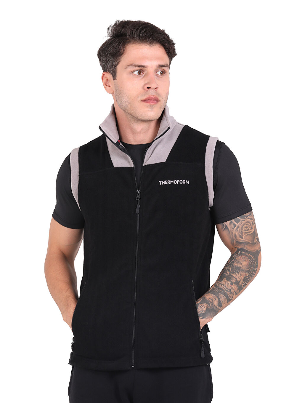 Siyah Evo Pro Polar Yelek SİYAH-GRİ-1