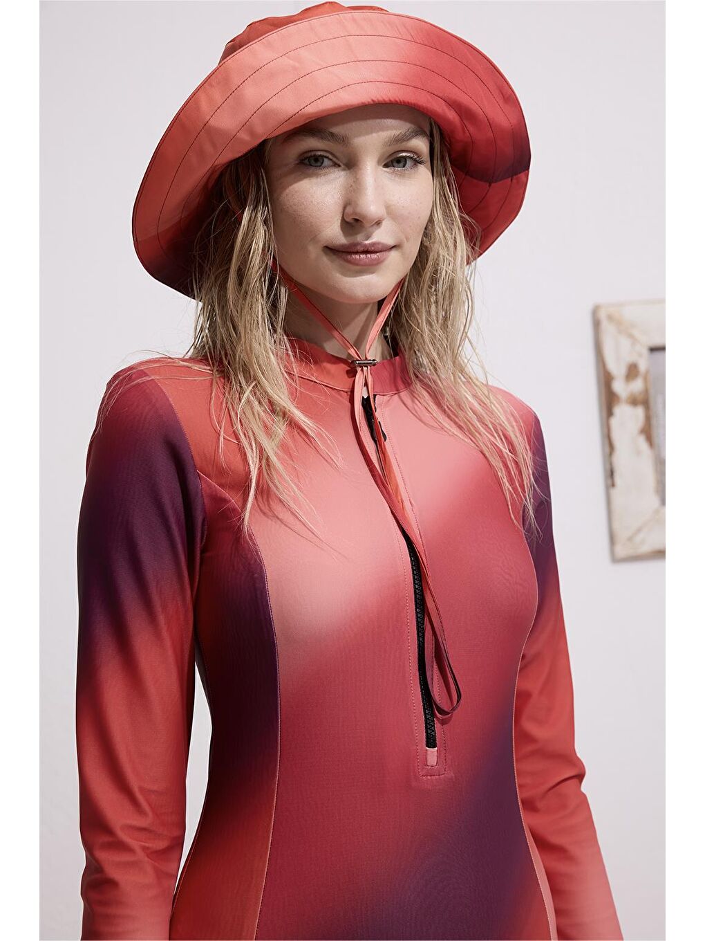 Kırmızı Bağlanabilir Bucket Şapka Perla