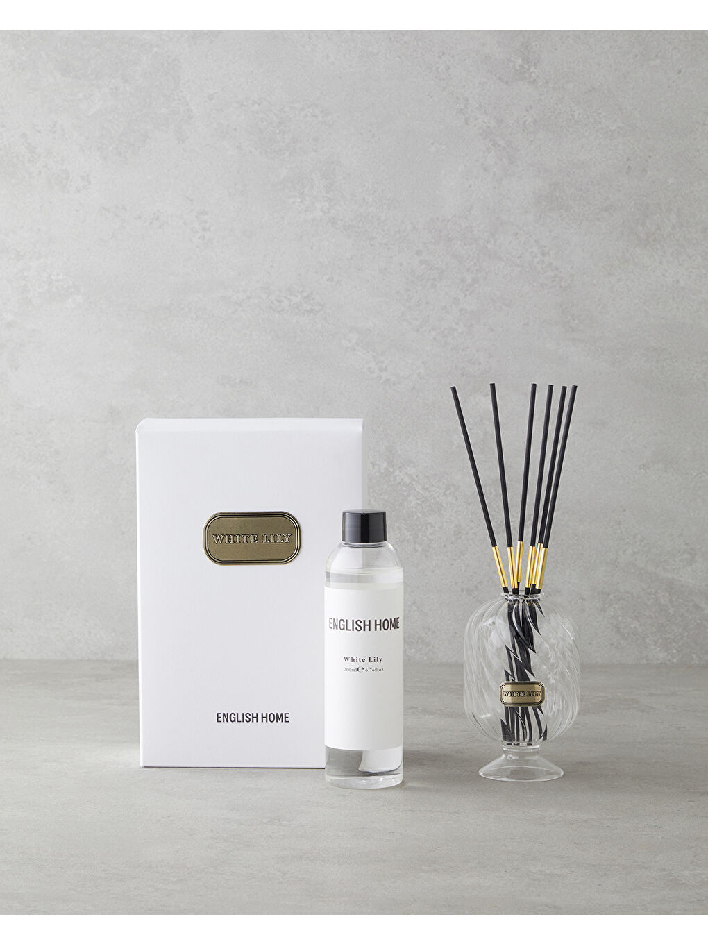 White Lily Çubuklu Oda Kokusu 200 ml Beyaz